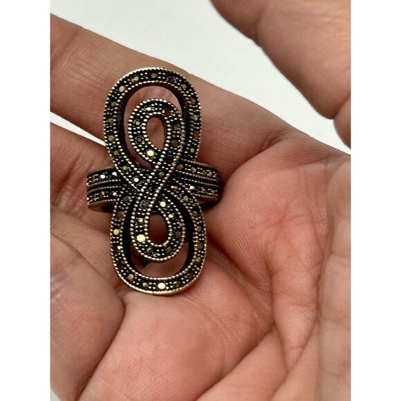 Lucky Brand Gold Tone with Brown Stones - Picture 10 of 11